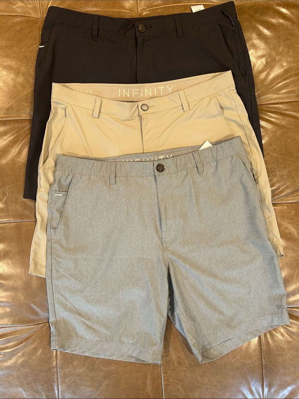 Infinity Men’s shorts 3 Pairs 36 waist